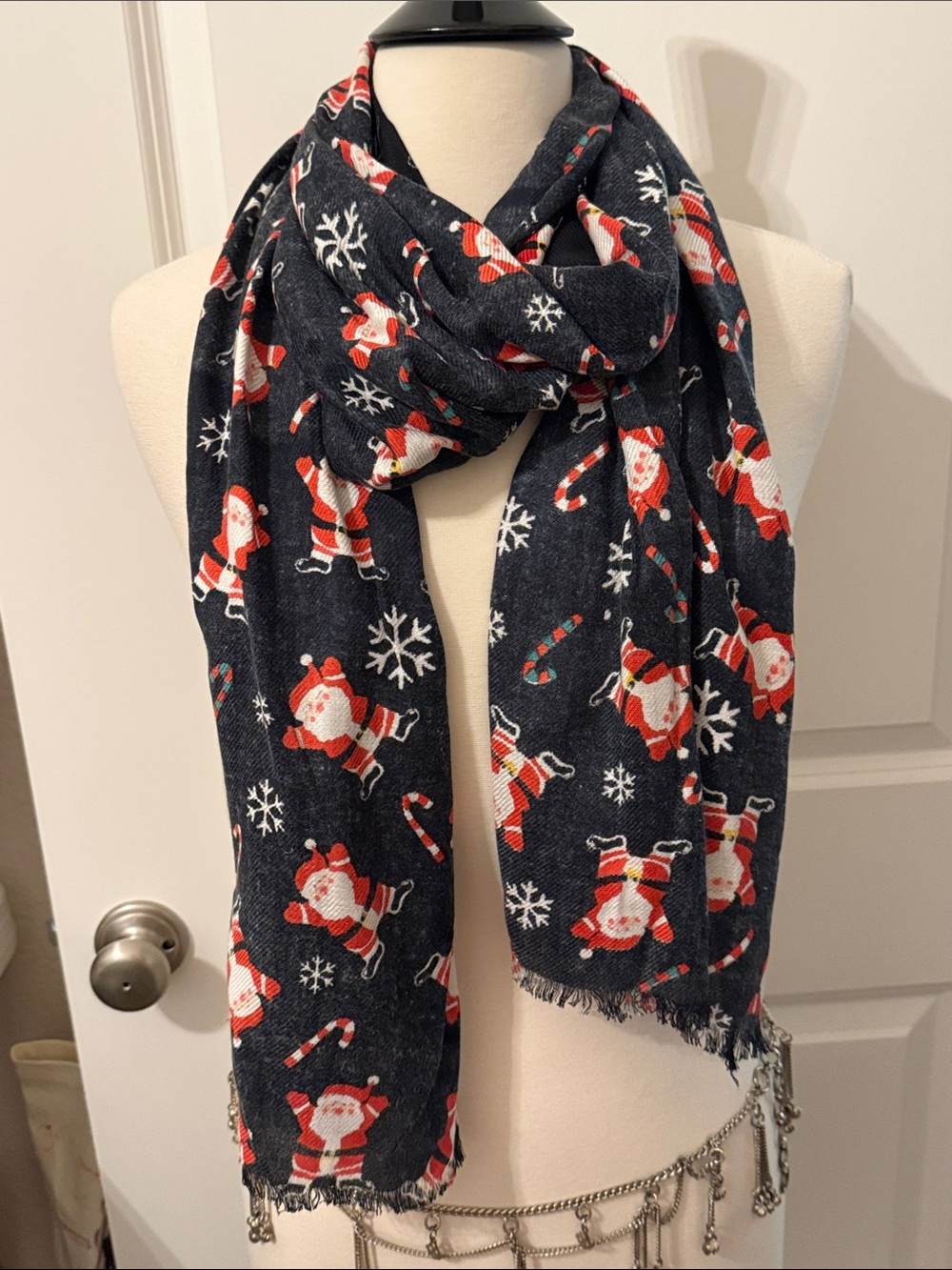 Whimsical Santa scarf